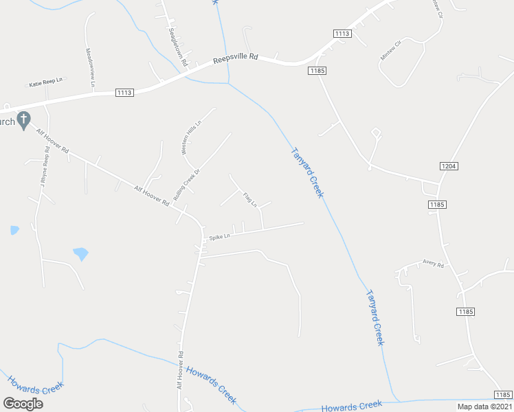 map of restaurants, bars, coffee shops, grocery stores, and more near Flag Lane in Vale