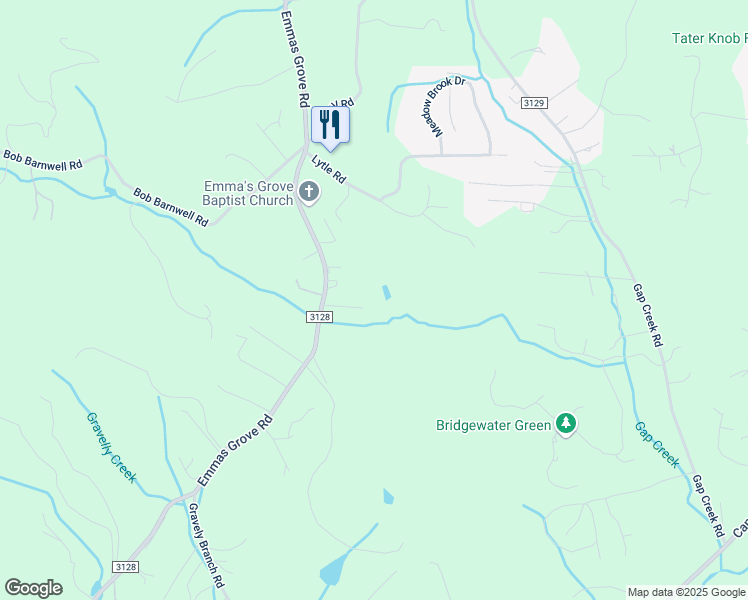 map of restaurants, bars, coffee shops, grocery stores, and more near 7 Briarwood Ln in Fletcher