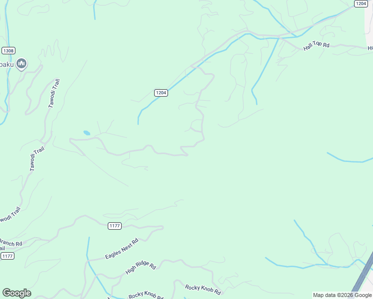 map of restaurants, bars, coffee shops, grocery stores, and more near 594 Apple Creek Road in Waynesville