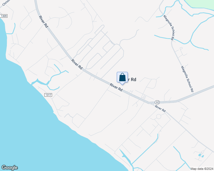 map of restaurants, bars, coffee shops, grocery stores, and more near 4879-5125 River Road in Washington