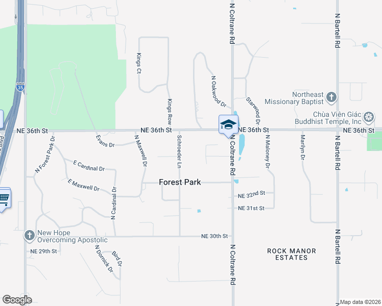 map of restaurants, bars, coffee shops, grocery stores, and more near in Lake Aluma