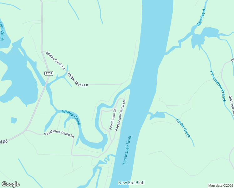 map of restaurants, bars, coffee shops, grocery stores, and more near 55 Creekside View Lane in Decaturville