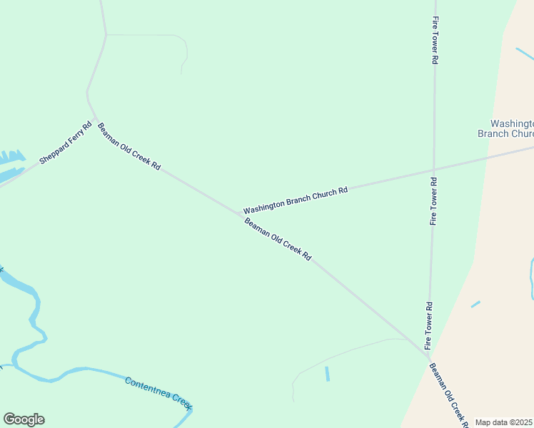 map of restaurants, bars, coffee shops, grocery stores, and more near Washington Branch Church Road in Walstonburg