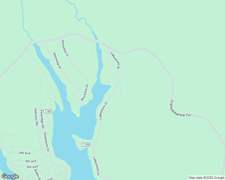 map of restaurants, bars, coffee shops, grocery stores, and more near 526 Lakeshore Dr in New London