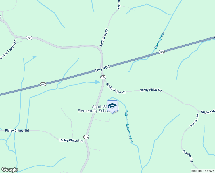 map of restaurants, bars, coffee shops, grocery stores, and more near 29615 Tennessee 104 in Reagan