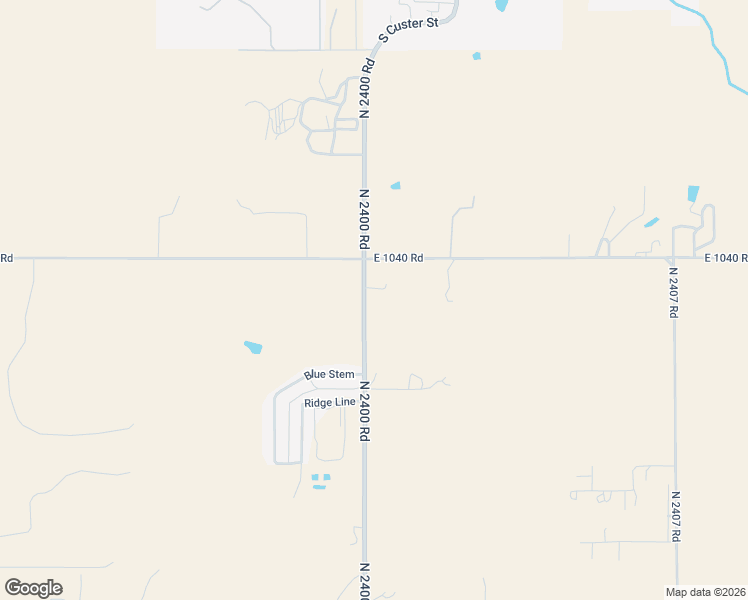 map of restaurants, bars, coffee shops, grocery stores, and more near 10410 North 2400 Road in Weatherford