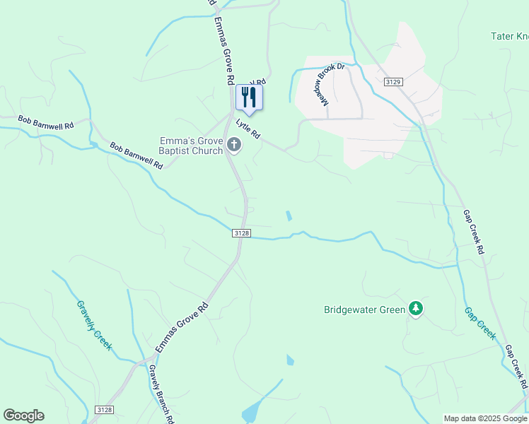 map of restaurants, bars, coffee shops, grocery stores, and more near 7 Briarwood Lane in Fletcher