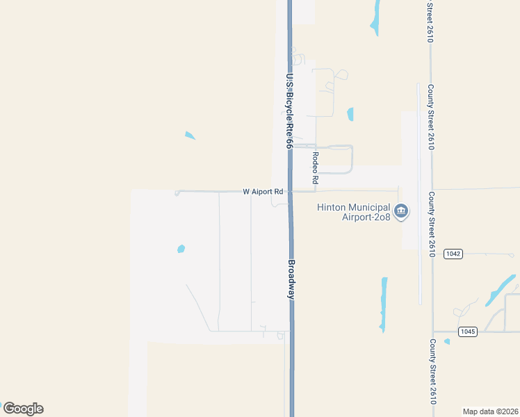 map of restaurants, bars, coffee shops, grocery stores, and more near 3528 North Broadway Street in Hinton