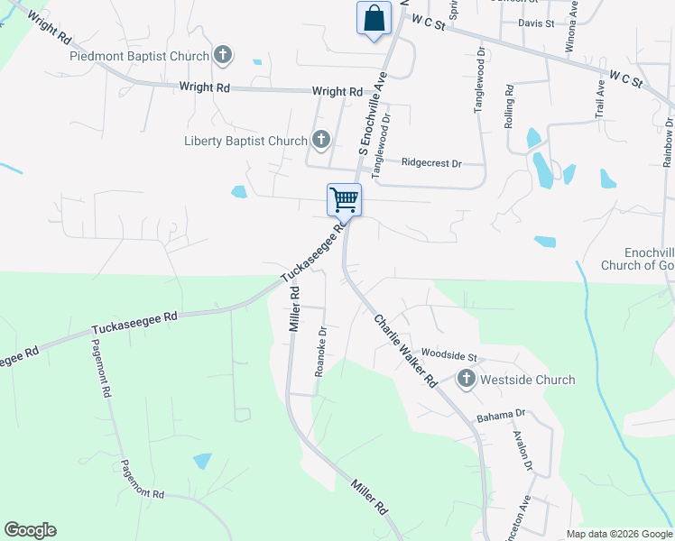 map of restaurants, bars, coffee shops, grocery stores, and more near 462 Charlie Walker Road in Kannapolis