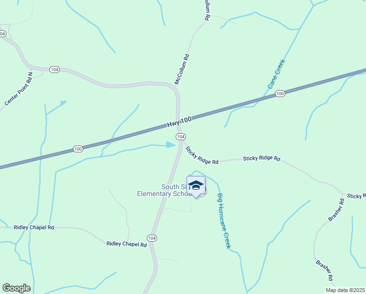 map of restaurants, bars, coffee shops, grocery stores, and more near 29615 Tennessee 104 in Reagan