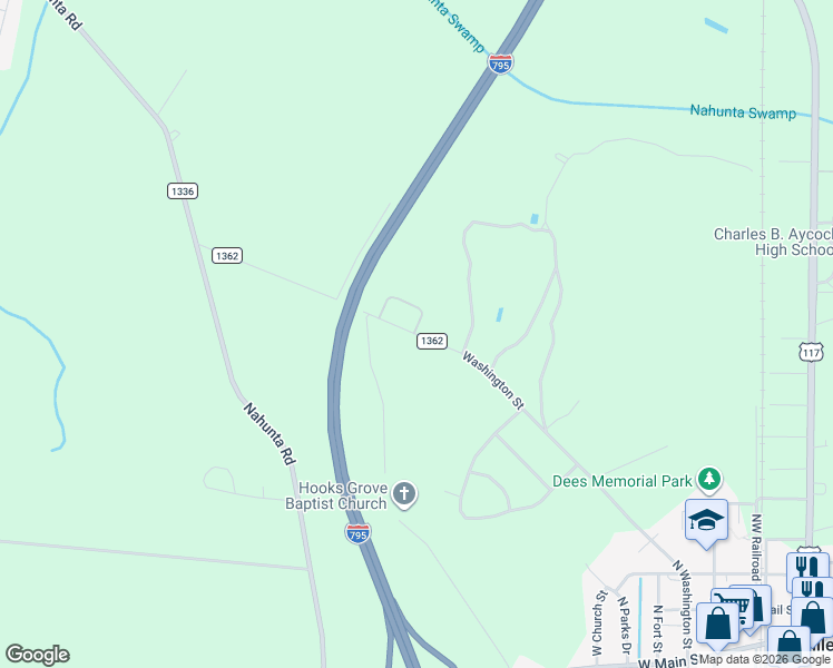 map of restaurants, bars, coffee shops, grocery stores, and more near 578 Washington Street in Pikeville
