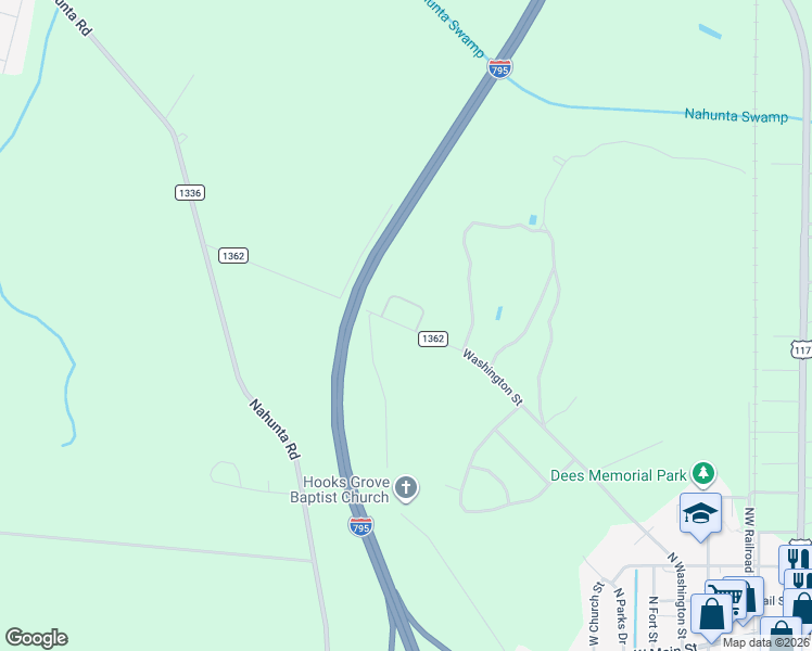 map of restaurants, bars, coffee shops, grocery stores, and more near 578 Washington Street in Pikeville