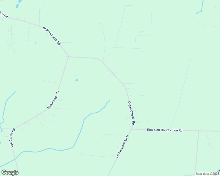map of restaurants, bars, coffee shops, grocery stores, and more near Organ Church Road in Rockwell