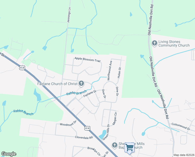 map of restaurants, bars, coffee shops, grocery stores, and more near 215 Stardust Drive in Shelbyville