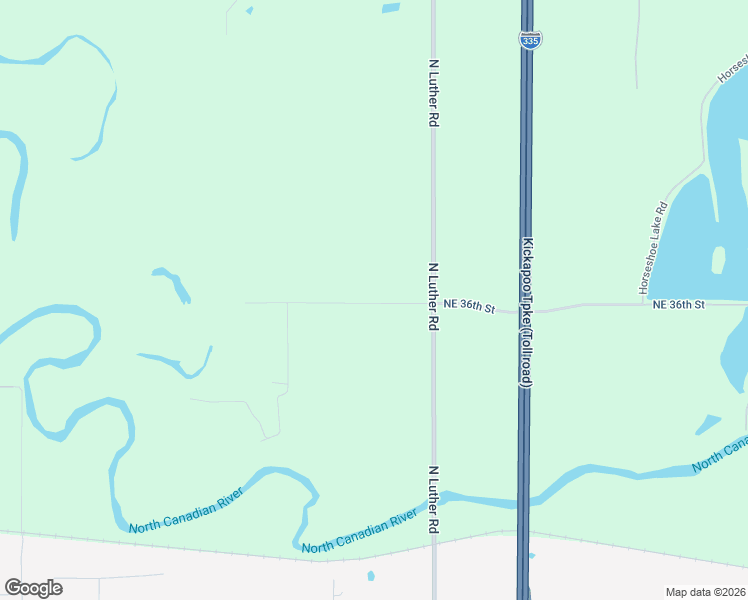 map of restaurants, bars, coffee shops, grocery stores, and more near 8400 Northeast 36th Street in Harrah