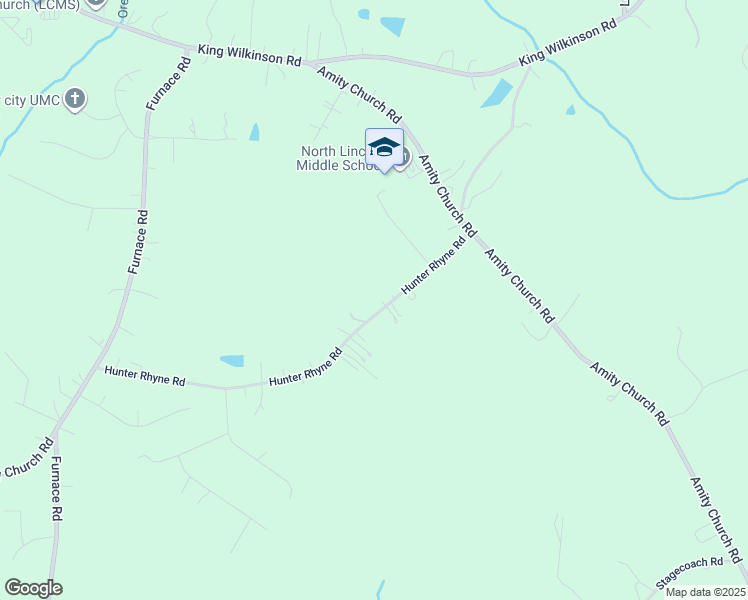 map of restaurants, bars, coffee shops, grocery stores, and more near Dan Rhyne Road in Vale