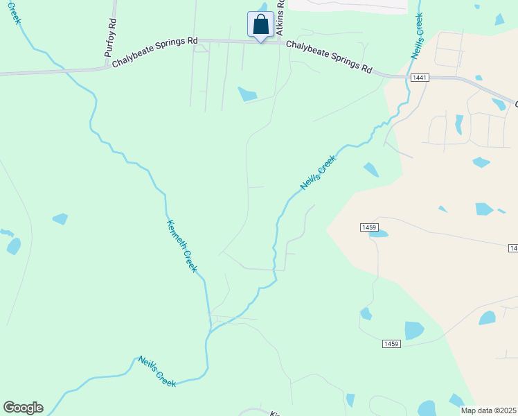 map of restaurants, bars, coffee shops, grocery stores, and more near 631 Cross Link Drive in Angier