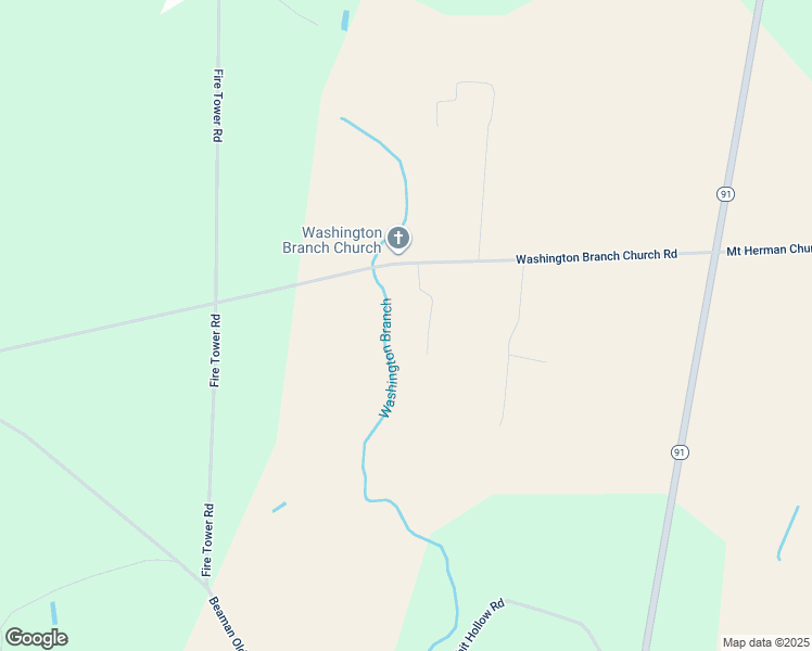 map of restaurants, bars, coffee shops, grocery stores, and more near 677 Washington Branch Church Road in Snow Hill
