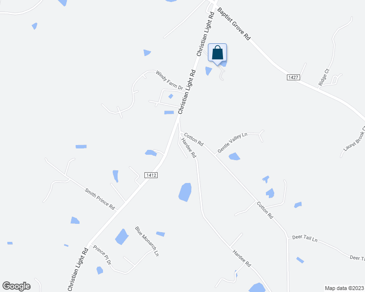 map of restaurants, bars, coffee shops, grocery stores, and more near 1527 Hardee Road in Fuquay Varina