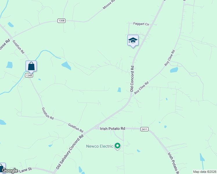 map of restaurants, bars, coffee shops, grocery stores, and more near 1955 Michelle Drive in Kannapolis