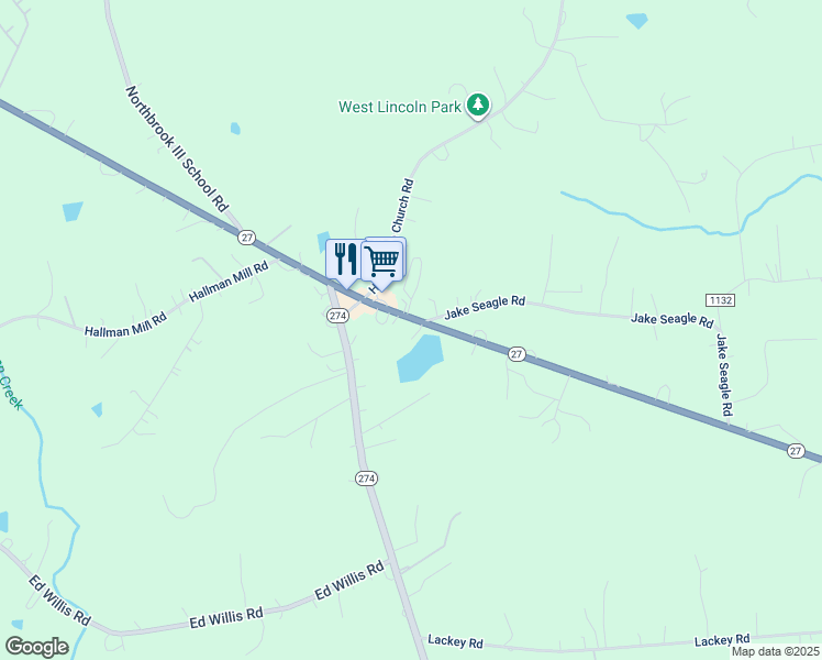map of restaurants, bars, coffee shops, grocery stores, and more near West Highway 27 in Vale