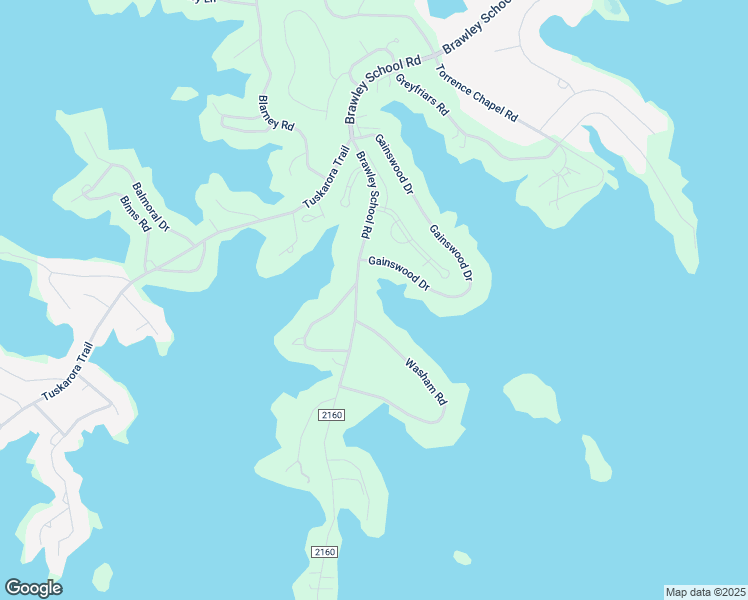 map of restaurants, bars, coffee shops, grocery stores, and more near 2499 Brawley School Road in Mooresville