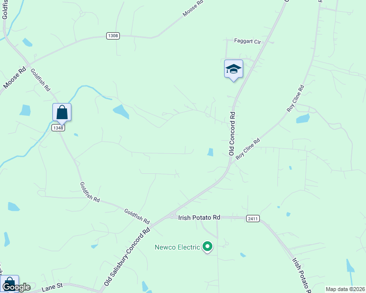 map of restaurants, bars, coffee shops, grocery stores, and more near 1955 Michelle Drive in Kannapolis