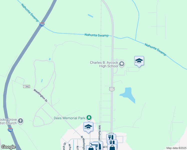 map of restaurants, bars, coffee shops, grocery stores, and more near 538 North Washington Street in Pikeville