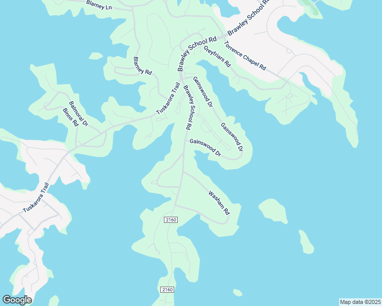 map of restaurants, bars, coffee shops, grocery stores, and more near 2499 Brawley School Road in Mooresville