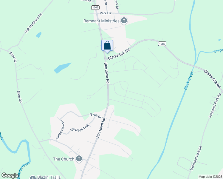 map of restaurants, bars, coffee shops, grocery stores, and more near 1930 Startown Road in Lincolnton