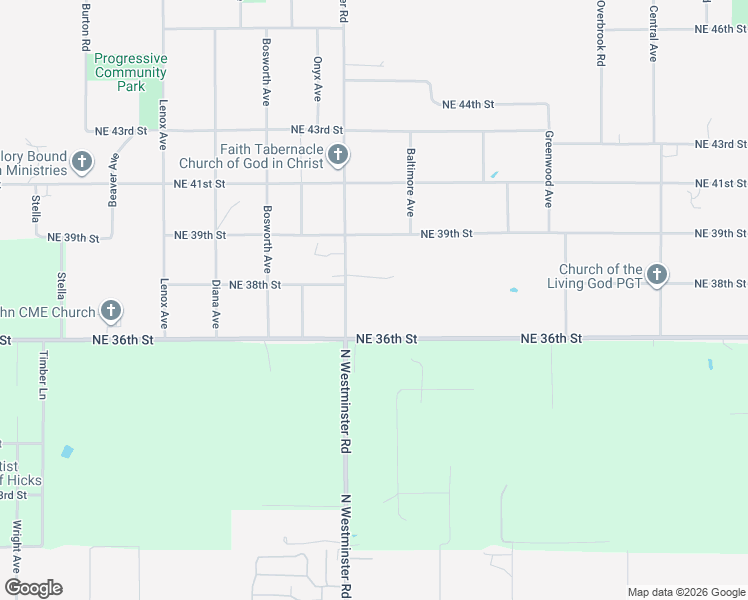 map of restaurants, bars, coffee shops, grocery stores, and more near 3900-3998 North Westminster Road in Spencer