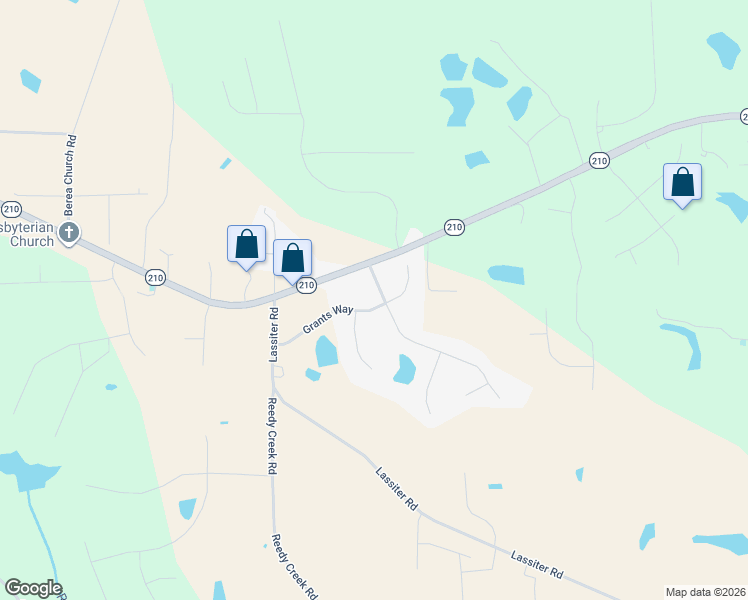 map of restaurants, bars, coffee shops, grocery stores, and more near 104 Skylar Lane in Four Oaks