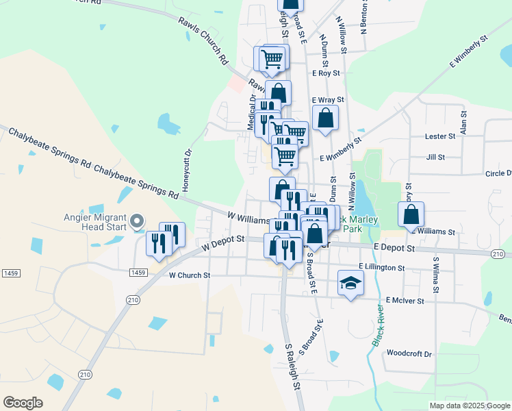 117 North Park Street, Angier NC Walk Score