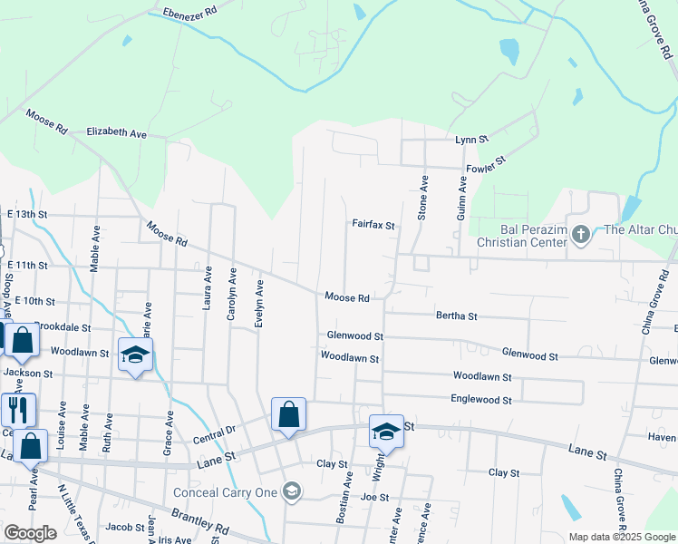 map of restaurants, bars, coffee shops, grocery stores, and more near 1305 Mount Vernon Avenue in Kannapolis