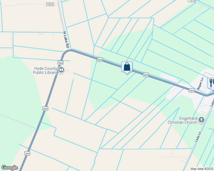 map of restaurants, bars, coffee shops, grocery stores, and more near in Engelhard