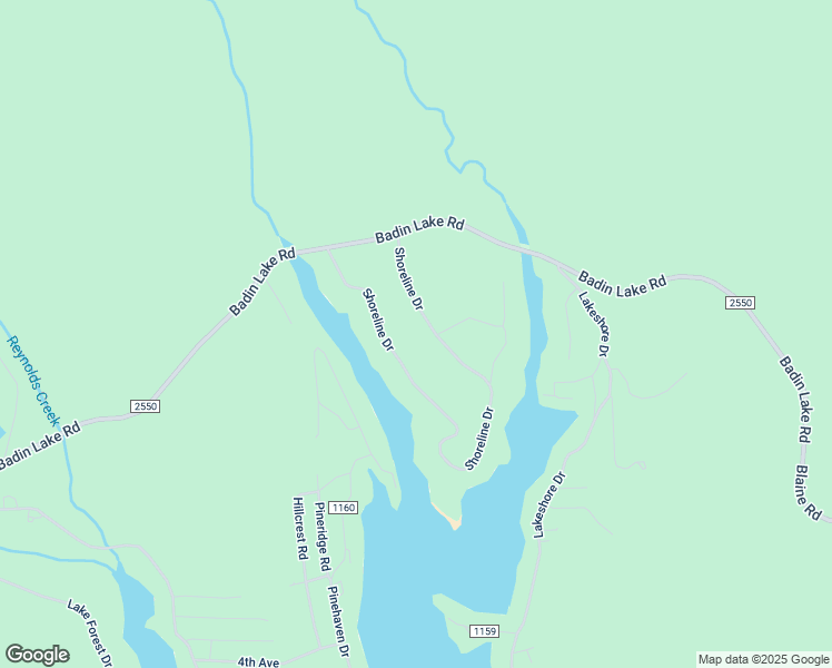 map of restaurants, bars, coffee shops, grocery stores, and more near 1105 Shoreline Drive in New London