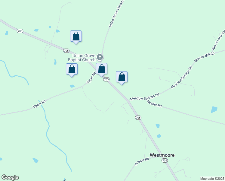 map of restaurants, bars, coffee shops, grocery stores, and more near 720 North Carolina 705 in Seagrove