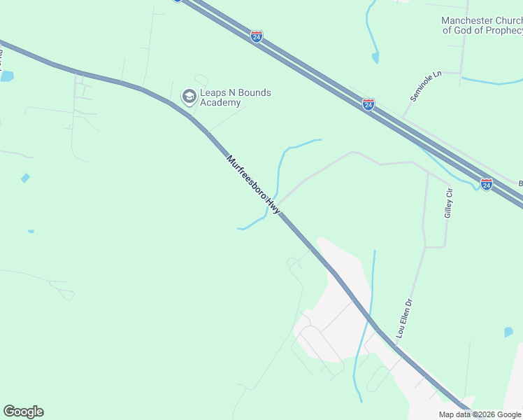 map of restaurants, bars, coffee shops, grocery stores, and more near 3403 Murfreesboro Highway in Manchester