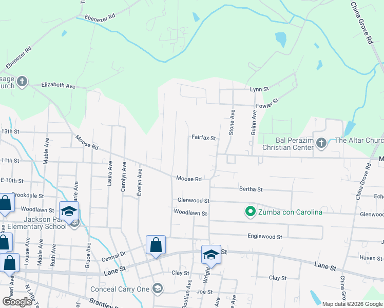 map of restaurants, bars, coffee shops, grocery stores, and more near 1308 Mount Vernon Avenue in Kannapolis