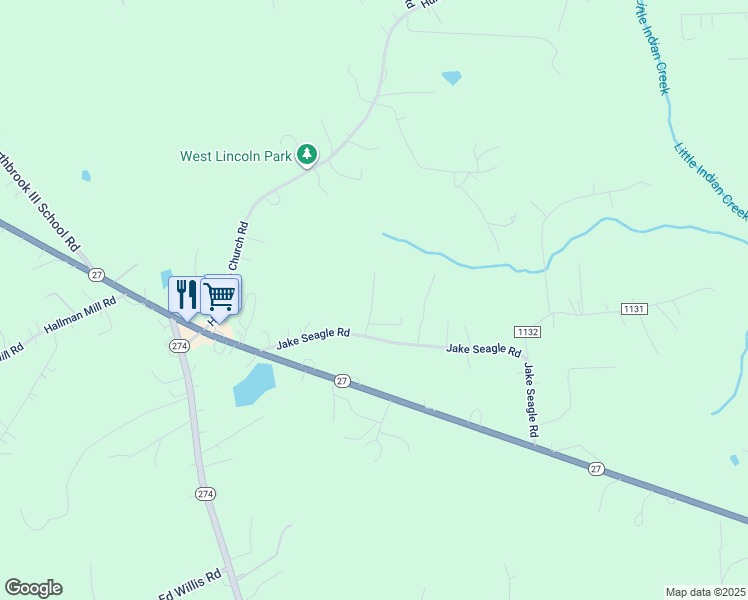 map of restaurants, bars, coffee shops, grocery stores, and more near 238 Vance Hull Lane in Vale