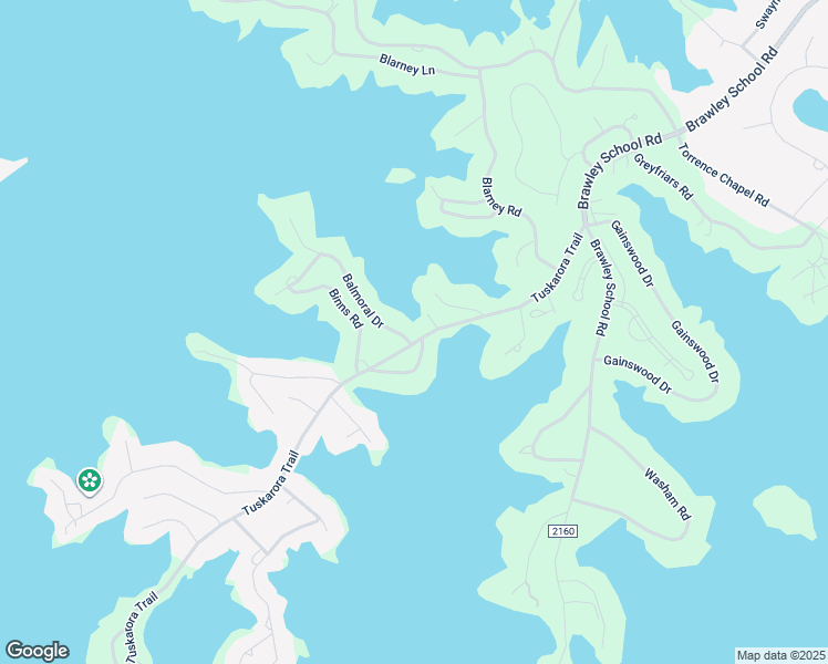 map of restaurants, bars, coffee shops, grocery stores, and more near Balmoral Drive in Mooresville