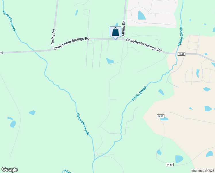 map of restaurants, bars, coffee shops, grocery stores, and more near 430 Cross Link Drive in Angier