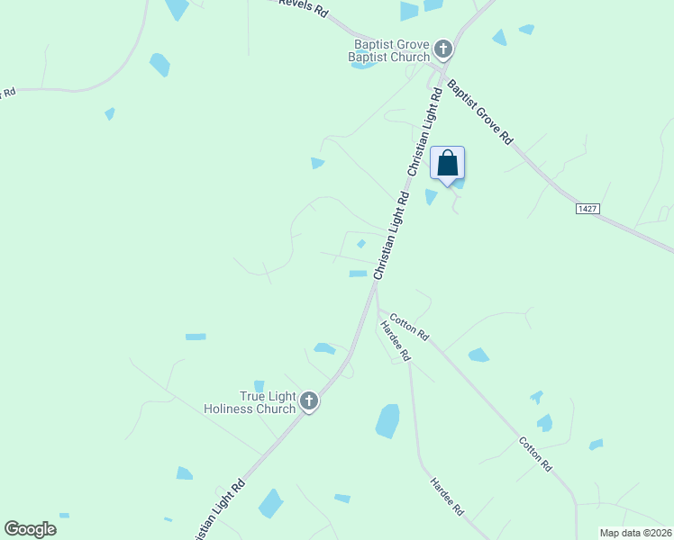 map of restaurants, bars, coffee shops, grocery stores, and more near 5555 Christian Light Road in Fuquay Varina