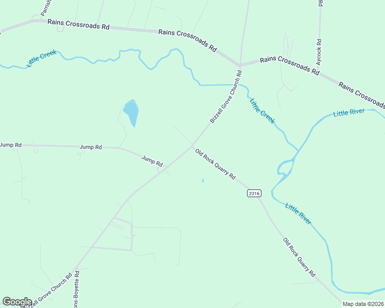 map of restaurants, bars, coffee shops, grocery stores, and more near 3467-3589 Bizzell Grove Church Road in Princeton