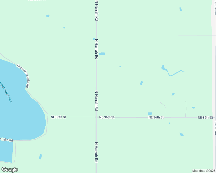 map of restaurants, bars, coffee shops, grocery stores, and more near 3600-4688 North Harrah Road in Harrah