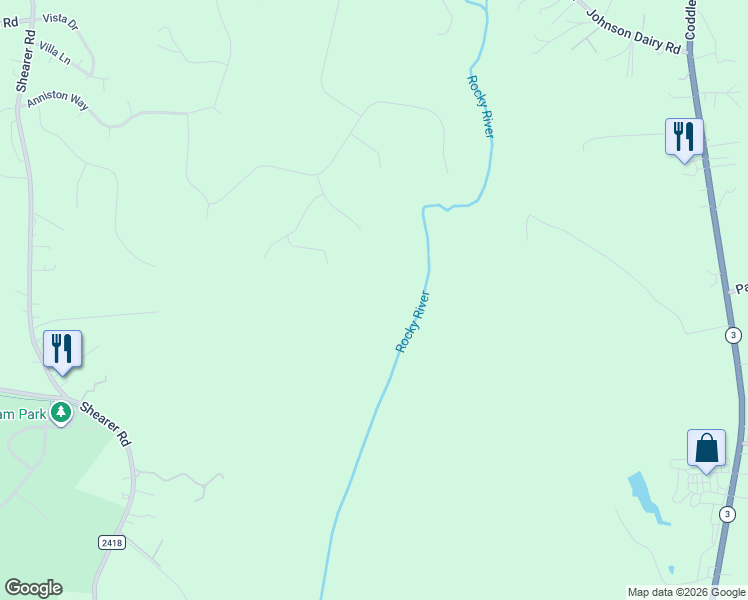 map of restaurants, bars, coffee shops, grocery stores, and more near 145 Broad Birch Dr in Davidson