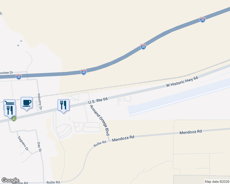 map of restaurants, bars, coffee shops, grocery stores, and more near 2800 West Historic Highway 66 in Gallup