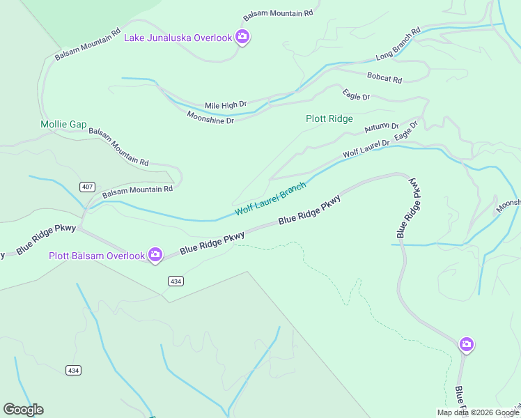 map of restaurants, bars, coffee shops, grocery stores, and more near 767 Wolf Laurel Drive in Maggie Valley