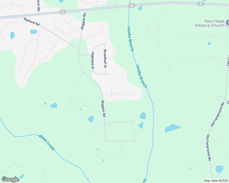 map of restaurants, bars, coffee shops, grocery stores, and more near 100 Oakwood Drive in Angier