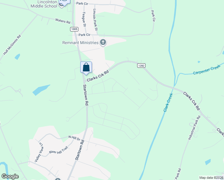 map of restaurants, bars, coffee shops, grocery stores, and more near 2974 Ora Smith Road in Lincolnton